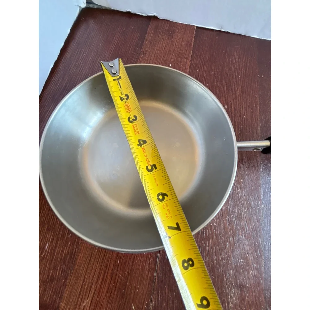 Vintage Revere Ware 7 Inch Skillet Copper Clad Bottom Double Ring Rome NY USA